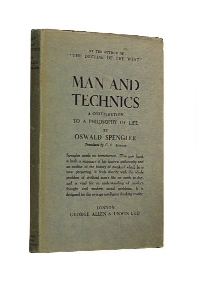 Man And Technics by Oswald Spengler, an audio book read by Scott Hambrick